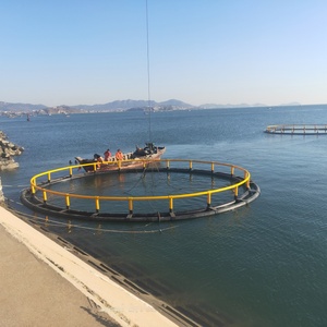 Cage de pisciculture temporaire ronde à succès pour l'aquaculture – Système complet pour l'élevage de gros poissons - Product Image 1