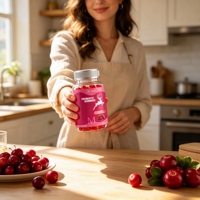 Fabricación de Gomitas Probióticas para Adultos de Marca Privada/OEM/ODM, Salud Intestinal y Vaginal, Apoyo Inmunológico, Sin Azúcar