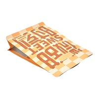 Sachet plat de luxe refermable avec fermeture éclair en PET/papier/VMPET/PE, imprimé par gravure, résistant à l'humidité, pour snacks sains, céréales soufflées et produits de boulangerie