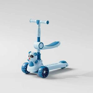 Trottinette pour enfants à <span class=keywords><strong>3</strong></span> roues lumineuses, siège pliable réglable, planche à roulettes, trottinette à pousser pour enfants, trottinettes pliables pour bébés - Product Image 4