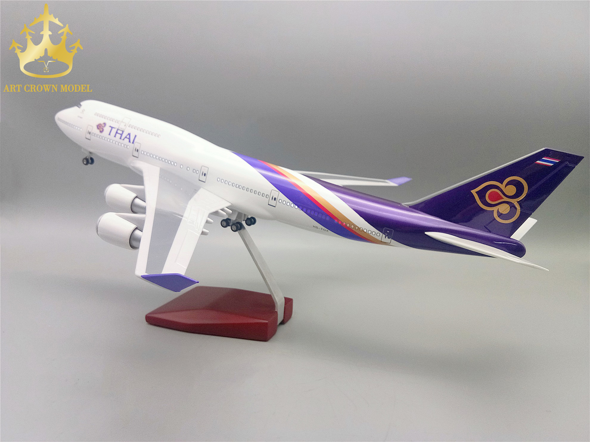 With lights and wheels