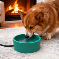 Bol à eau chauffant pour chat, bol à eau électrique pour animaux de compagnie pour une utilisation en extérieur en hiver, abreuvoir anti-gel pour chats et chiens
