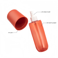 Flacons de lotion pour le corps en plastique PET vides de luxe personnalisés de 60 ml, 90 ml, 250 ml avec pompe pulvérisateur pour les soins de la peau