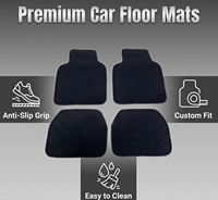Tapis de sol de voiture en fibre optique polyester imperméable, personnalisé, 10 mm d'épaisseur, effet lumineux scintillant à commande par application, 12 V