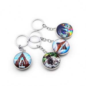 Popular Souvenir Customized Logo Crystal <b>Glass</b> Keychain Decorative Crystal Transparent Double Side <b>Glass</b> Keyring - Product Image 5