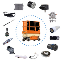 Roue avec pneu plein 1001110772 pour nacelle élévatrice électrique E300 E300AJ E300AJP E400 M400 E450, Pièces de plateforme de travail aérien