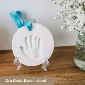 Individuelles personalisiertes Neugeborenes Baby-Geschenk DIY Lehm-Hand- und Fußabdruck-Kit