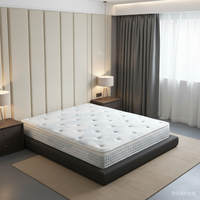 Matelas Orthopédique Hybride Contemporain Durable à Ressorts Ensachés de Taille Moyenne, Compressé Sous Vide et Roulé en Boîte, Luxe pour Écoles (Vente en Gros)