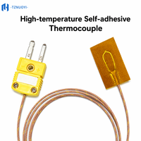 Capteur thermocouple de type K haute température avec isolation en fibre de verre, patch auto-adhésif pour mesure de surface, OEM ODM IP68