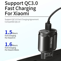 Adaptateur USB universel 007 QC3.0 18W à charge rapide avec protection OTP/OVP pour téléphones portables, montres connectées et appareils photo - Écologique