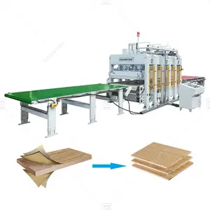 Platten herstellungs maschinen Heiß press laminierung Bambus sperrholz schälen Holz Heiß press maschine für die Herstellung von Sperrholz laminaten