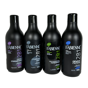 Fabienne 2-in-1 <b>Shampoo</b> 900 ml for Strength Cleansing <b>Volume</b> Density Lasting Color Restoration and Hair Strengthening - Product Image 1