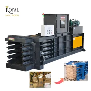 Waste Carton Paper Plastic PET Bottle Baler Machine Horizontal Hydraulic Cardboard Box Baling Press