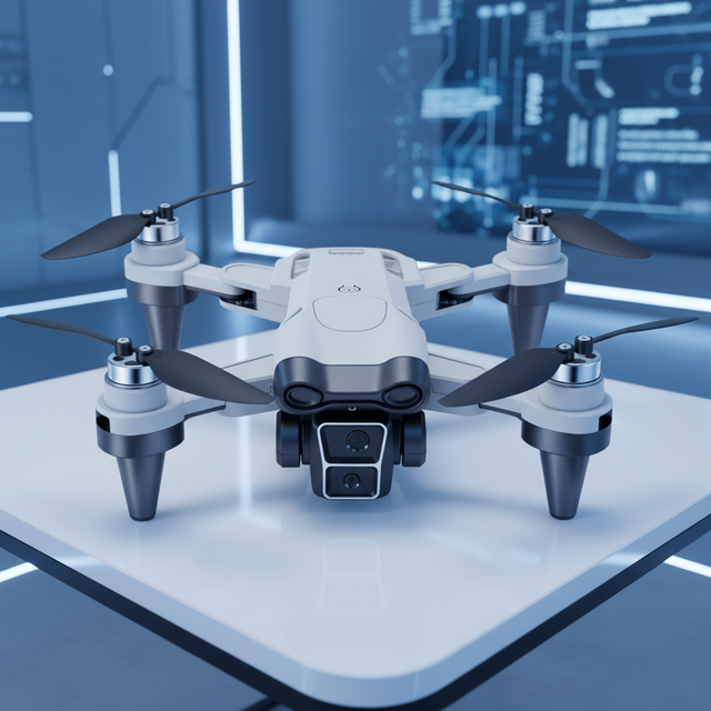4.3-inch Screen KDS-T28 Optical Flow 4K Dual Camera Brushless Drone One Key Touchscreen Remote Steady Hover Ready to Fly