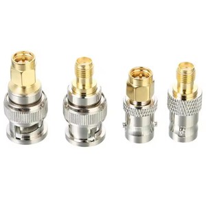 Kit de connecteurs SMA vers <span class=keywords><strong>BNC</strong></span>, 4 pièces, adaptateur coaxial RF mâle/femelle pour radio amateur, antenne <span class=keywords><strong>HT</strong></span>, scanner, dongle SDR - Product Image 2
