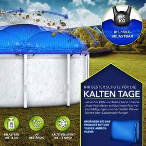 Coussin de <span class=keywords><strong>piscine</strong></span> 200x400 cm Coussin d'air d'hiver avec <span class=keywords><strong>kit</strong></span> de réparation, coussin d'hiver avec soupape de sécurité - Product Image 4