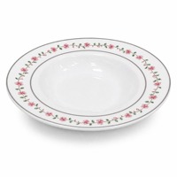 Assiettes empilables en mélamine blanche brillante, résistantes aux bris, pour hôtels, restaurants, buffets, usage professionnel