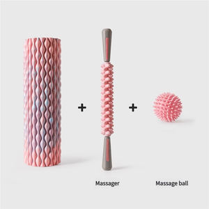 Rodillo de masaje muscular Palo Abrazadera Piernas Cuerpo Celulitis Palos Bolas Rodillo de masaje de pies Palo de rodillo - Product Image 5