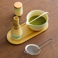 8 pièces – Accessoires de voyage personnalisés pour matcha en gros : fouet et bol en céramique pour outils à thé