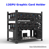 Boîtier de plate-forme en acier à cadre en plein air jusqu'à 8 GPU 12 GPU pour support de châssis de carte graphique