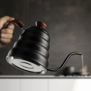 Bouilloire à café japonaise Cloud Hand, cafetière en acier inoxydable à col de cygne, bouilloire à thé et à café à dégoulinement avec affichage de la température - Product Image 6