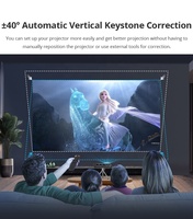 Le plus récent batterie intégrée extérieure intelligente WiFi 6 prend en charge 4K vidéo maison Android 11 système Portable DLP Mini projecteur