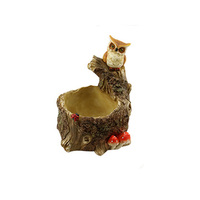 Personnalité créative animal cactus plante succulente pot jardin bois souche pierre micro paysage résine pot de fleurs cadeau artisanat