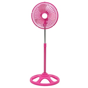 Ventilateur de sol électrique oscillant en plastique, réglable en hauteur, 10/12 pouces, coloré, à refroidissement par air, directement de l'usine, OEM - Product Image 1