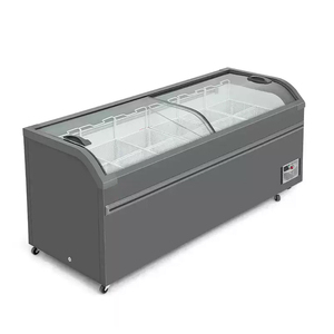 Congélateur coffre commercial à vitre incurvée 500L-700L, vitrine à glaces à porte coulissante pour <span class=keywords><strong>supermarché</strong></span> - Product Image 3