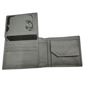 Cartera de Moda para Hombre de Cuero Genuino de Vaca de Primera Calidad, Impermeable, con Cierre Abierto y Letra Bordada, Venta al Por Mayor Premium BS - Product Image 3