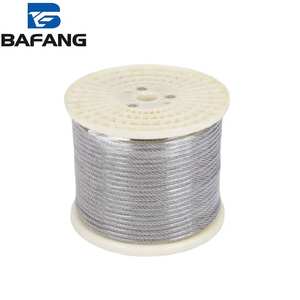 Câble en acier à haute tension Ss201 Ss304 Ss316 6*19 7*19 7*7 1*19 câble métallique avec pleine taille 0.3-30mm - Product Image 1