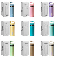 Bouteille d'eau isotherme moderne de 420 ml en acier inoxydable à double paroi, anti-fuite, avec séparation thé-eau, idéale pour le bureau et les voyages