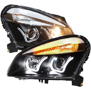 Faro Anteriore LED con Occhio d'Angelo a U per <span class=keywords><strong>Nissan</strong></span> <span class=keywords><strong>Qashqai</strong></span> dal 2008 al 2012 - Product Image 2