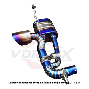 ระบบท่อไอเสียแบบวาล์ว Vortex Blue Burnt Titanium สำหรับ Lotus Emira Elise Exige Evora 2.0T 3.5 V6 ชุดอุปกรณ์เพิ่มประสิทธิภาพแบบติดตั้งได้โดยตรง - Product Image 4