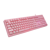Vente chaude YH903 filaire USB PC clavier d'ordinateur 104 touches clavier de jeu mécanique avec 9 couleurs claires nouvel état