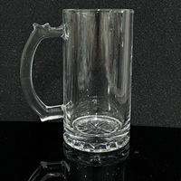 Grandes tasses à boire Chope à bière Verres 1 litre Chope à bière Verre lourd Verre à pinte Grand verre à vin