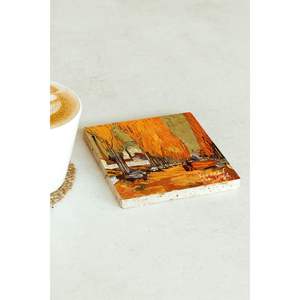Ensemble de dessous-de-verre de la série Vincent Van Gogh, 69 pierres carrées pour les tasses à café, cadeau promotionnel pour les entreprises - Product Image 2