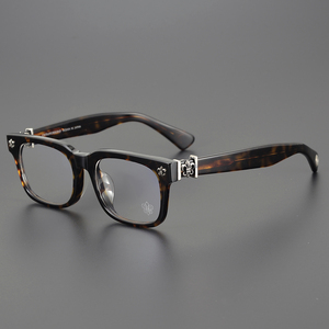 Ch8054 Unisex Cổ Điển Kính mắt <span class=keywords><strong>Frames</strong></span> Flat hình chữ nhật <span class=keywords><strong>Acetate</strong></span> trang trí phụ nữ thời trang Kính màu đen tất cả các mặt dày quang - Product Image 1