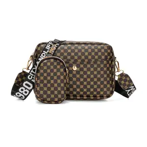 DH 2 adet en iyi satış Carteras Para Mujer popüler postacı çantası erkekler kadınlar ucuz tarzı tasarımcı askılı omuz çantası lüks Crossbody