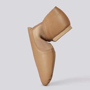 Chaussures de jazz unisexes Dynadans, dessus en cuir PU, à enfiler, talon plat, pour femmes et hommes - Product Image 4