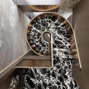Azulejo con aspecto de mármol blanco y negro de alta calidad <span class=keywords><strong>para</strong></span> paredes interiores Diseño moderno <span class=keywords><strong>Autoadhesivo</strong></span> Cuadrado brillante/mate <span class=keywords><strong>para</strong></span> sala de estar - Product Image 4