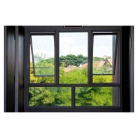 Ventana Abatible y Giratoria de Ahorro Energético AOSTTER, Ventanas Modernas de Aluminio, Ventanas y Puertas Abatibles