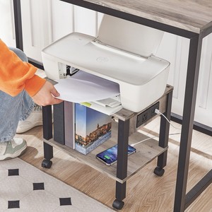 Support d'imprimante <span class=keywords><strong>sous</strong></span> bureau en gros, table de rangement pour imprimante <span class=keywords><strong>sous</strong></span> bureau <span class=keywords><strong>avec</strong></span> étagère sur <span class=keywords><strong>roulettes</strong></span>, support d'imprimante sur <span class=keywords><strong>roulettes</strong></span> pour l'organisation - Product Image 5