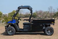 Véhicule utilitaire agricole YOKI à longue benne, électrique, 4x4, 72V, certifié EEC, haute capacité de remorquage, frein à disque hydraulique