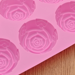 Molde para Pastel de 6 Cavidades, Antiadherente, Libre de BPA, en Forma de Rosa, Molde de Silicona Hecho a Mano, Precio de Fábrica - Product Image 5