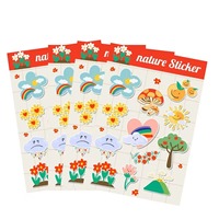 Feuilles d'autocollants A6, étiquettes d'impression personnalisées, feuille d'autocollants découpés à la forme, autocollants en PVC durables, autocollants adhésifs à motifs pour cadeaux