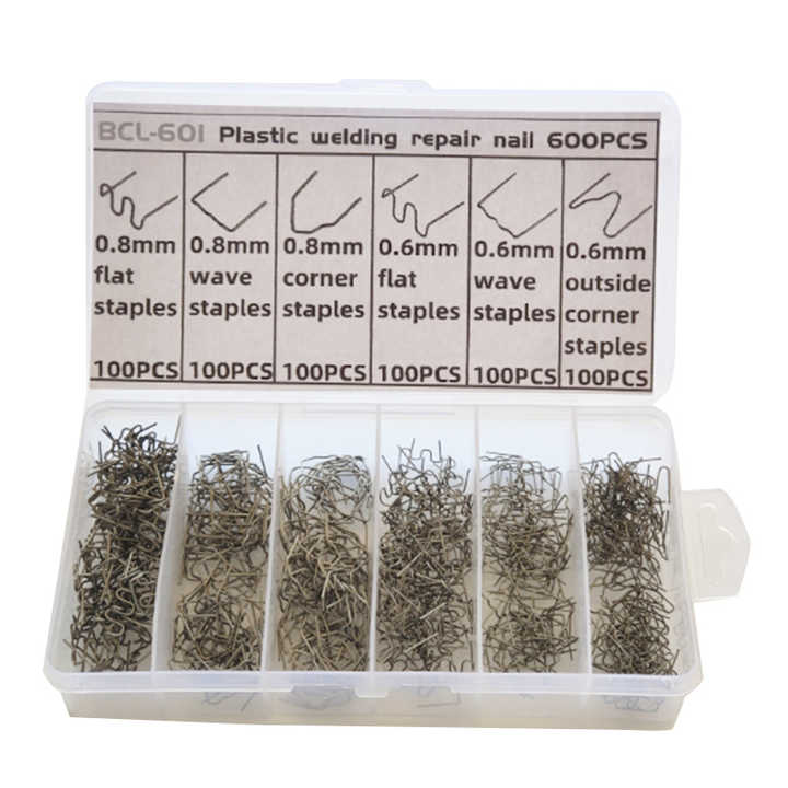 DLronwey 3000pcs Plastic Welding Staples, 6 Types Hot Staples For Decoration, Auto Repair, Architectural Modelling, Toy Manufacturing, Etc - View #2