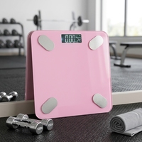Báscula Inteligente para Medir Grasa Corporal Personal de 180 kg con Pantalla LED Grande, Personalizable OEM, Sensor de 4 Precisiones, 50 g