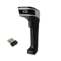 Lector de código QR portátil 1D 2D inalámbrico 2,4G BT escáner de código de barras escaneo inventario supermercado almacén