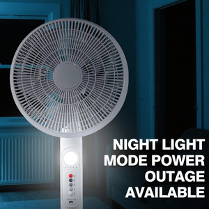 3 in 1 Portable <b>Rechargeable</b> Floor Fan Solar Powered <b>LED</b> <b>Lighting</b> 16 Inch 3 Speed Long Life Stand Fan Hot Selling YNSHY1607B Sol - Product Image 6